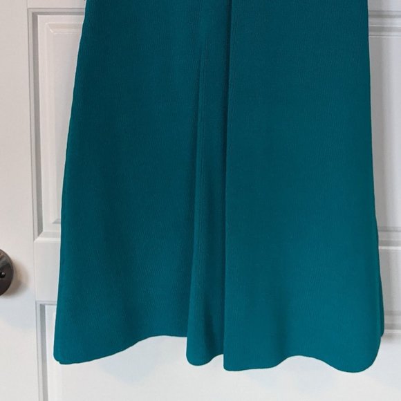 Zara Two Tone Teal & Mint Dress with Pearl Accents - Picture 9 of 9